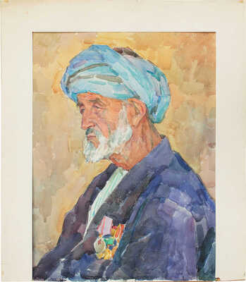 Лянглебен Моисей Вольфович. Раджабов Худайберды. Старейший колхозник из колхоза «Пятилетка»